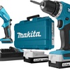 Аккум. дрель-шуруповерт MAKITA DF 347 DWLE в чем. + фонарь (14.4 В, 2 акк., 1.5 А/ч Li-Ion, 2 скор., 30 Нм, шурупы до 8 мм)