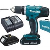 Аккум. дрель-шуруповерт MAKITA DDF 453 SYE в чем. (18.0 В, 2 акк., 1.5 А/ч Li-Ion, 2 скор., 42 Нм, шурупы до 10 мм)