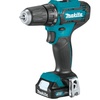 Аккум. дрель-шуруповерт MAKITA DF 333 DWAE в чем. (12.0 В, 2 акк., 2.0 А/ч Li-Ion, 2 скор., 30 Нм, шурупы до 8 мм)