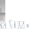 Лестница алюм. 3-х секц. 250/631/264см 3х10 ступ., 15,3кг PRO STARTUL
