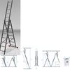 Лестница алюм. 3-х секц. 201/474/214см 3х8 ступ., 9,9кг PRO STARTUL
