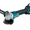 Аккум. углошлифмашина MAKITA DGA 508 RME в чем. (18.0 В, 2 акк., 4.0 А/ч, Li-Ion, диск 125х22.0 мм, вибро)