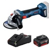 Аккум. углошлифмашина BOSCH GWS 180-LI в кор. + АКЦИЯ (аккумулятор + зарядное) (18.0 В, диск 125х22.0 мм, набор GBA 18 V 4,0Ah 1 шт. + GAL 18-40)